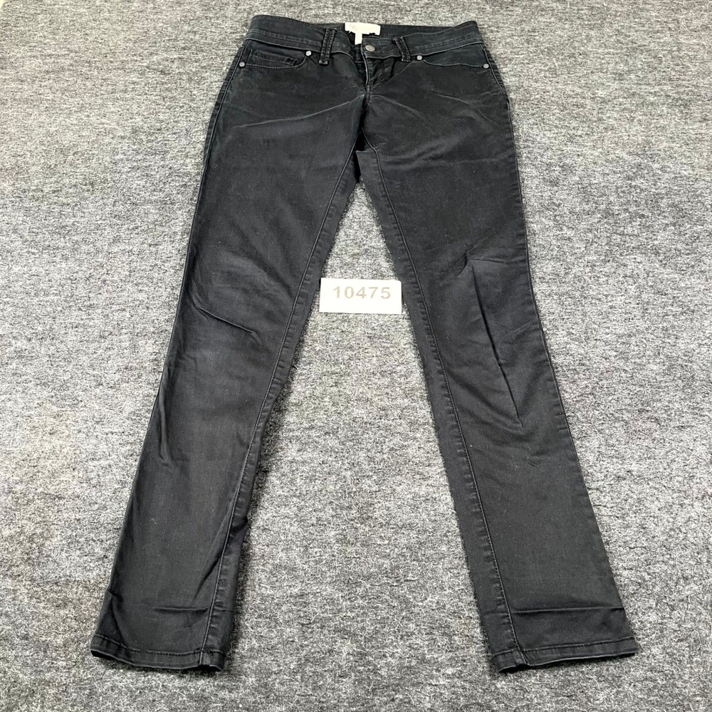 BCBGeneration Skinny Jeans Womens 26 Black Denim Cotton Stretch Zip Fly Outdoor